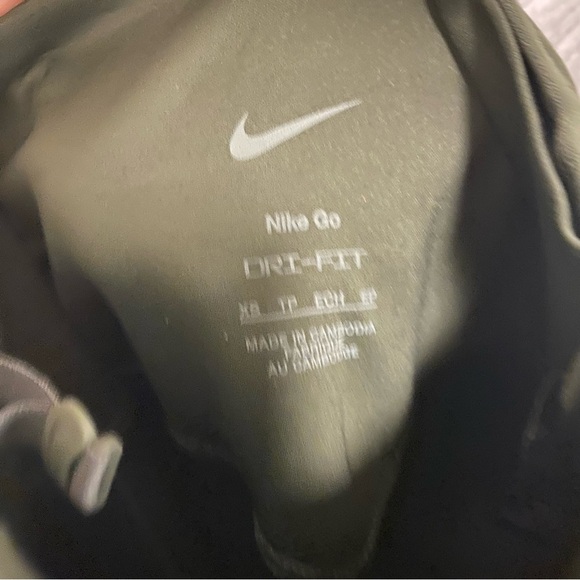 NIKE | GO Women's Firm-Support High-Waisted 7/8 Leggings with Pockets XS KHAKI - Picture 8 of 16